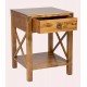 Balmoral 1 Drawer Side Table - IN STOCK AND AVAILABLE IN CHESTNUT FINISH