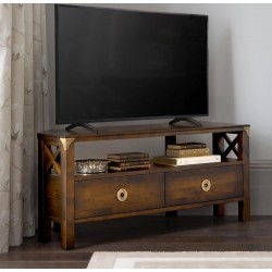 Balmoral 2 Drawer Corner TV Unit - IN STOCK AND AVAILABLE WITH FREE DELIVERY 