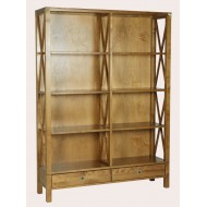 Balmoral 2 Drawer Double Bookcase