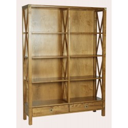 Balmoral 2 Drawer Double Bookcase