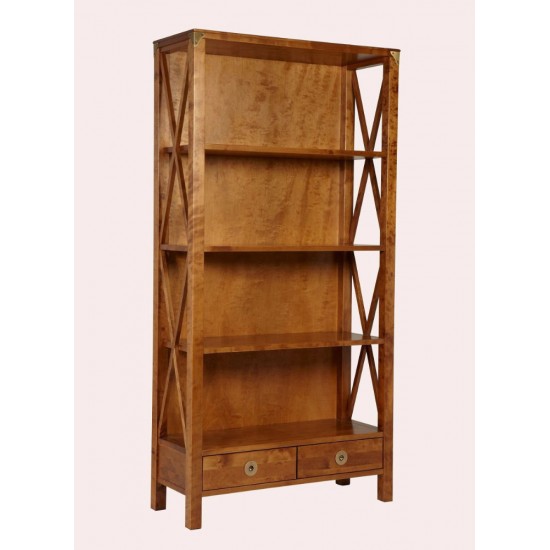 Balmoral 2 Drawer Single Bookcase