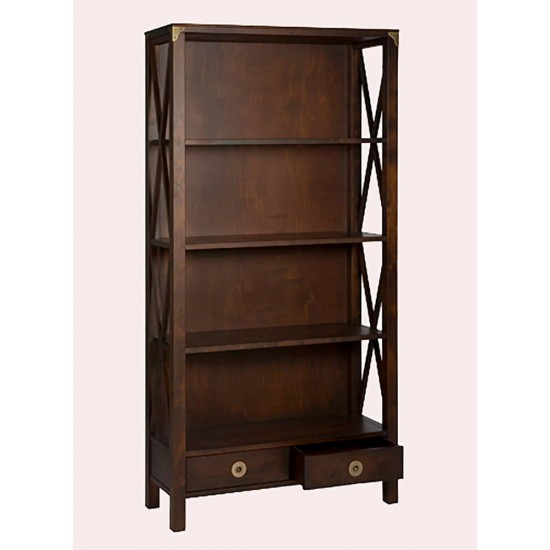 Balmoral 2 Drawer Single Bookcase