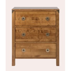 Balmoral 3 Drawer Chest - IN STOCK AND AVAILABLE WITH FREE DELIVERY IN HONEY FINISH