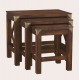 Balmoral Nest of 3 Tables - IN STOCK AND AVAILABLE IN CHESTNUT FINISH