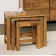 Balmoral Nest of 3 Tables - IN STOCK AND AVAILABLE IN CHESTNUT FINISH