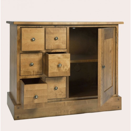 Garrat 1 Door 6 Drawer Sideboard - IN STOCK AND AVAILABLE IN CHESTNUT FINISH