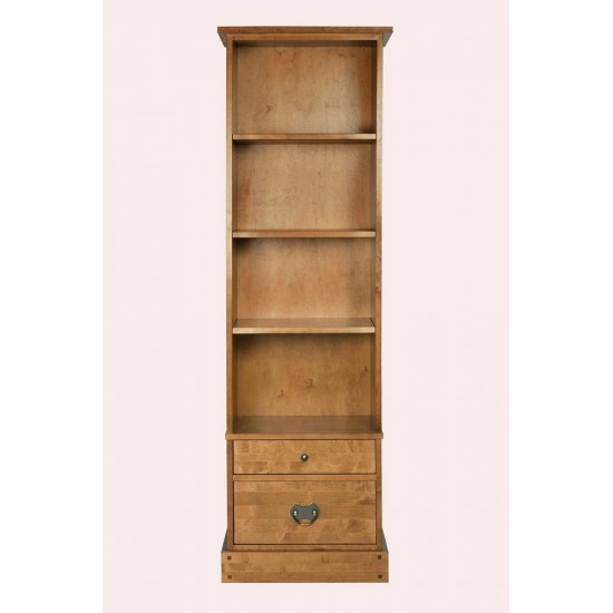 Garrat 2 Drawer Single Bookcase 