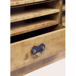 Garrat 2 Drawer TV Unit - WAREHOUSE CLEARANCE ITEM IN HONEY FINISH - LIMITED AVAILABILITY