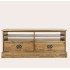 Garrat 2 Drawer TV Unit - WAREHOUSE CLEARANCE ITEM IN HONEY FINISH - LIMITED AVAILABILITY