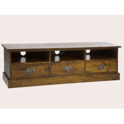 Garrat 3 Drawer TV Unit - IN STOCK AND AVAILABLE IN CHESTNUT FINISH