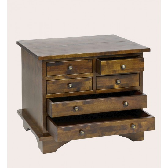 Garrat 6 Drawer Lamp Table