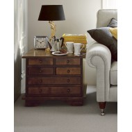 Garrat 6 Drawer Lamp Table - IN STOCK AND AVAILABLE IN CHESTNUT FINISH