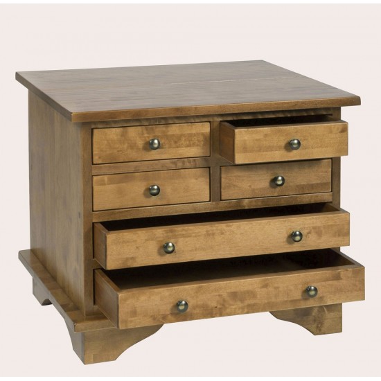 Garrat 6 Drawer Lamp Table