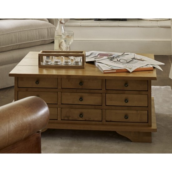 Garrat 9 Drawer Coffee Table 