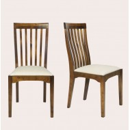 Garrat Pair of Dining Chairs - IN STOCK AND AVAILABLE IN CHESTNUT FINISH