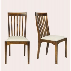 Garrat Pair of Dining Chairs - IN STOCK AND AVAILABLE IN CHESTNUT FINISH