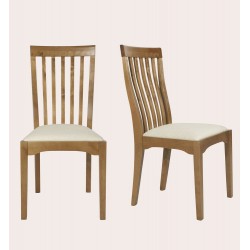 Garrat Pair of Dining Chairs - IN STOCK AND AVAILABLE IN CHESTNUT FINISH