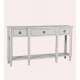 Henshaw 3 Drawer Triple Console Table 