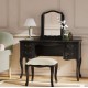 Montpellier Dressing Table & Stool Set - IN STOCK AND AVAILABLE IN WALNUT FOR QUICK DELIVERY Montpellier Dressing Table & Stool Set - IN STOCK AND AVAILABLE IN WALNUT FOR QUICK DELIVERY