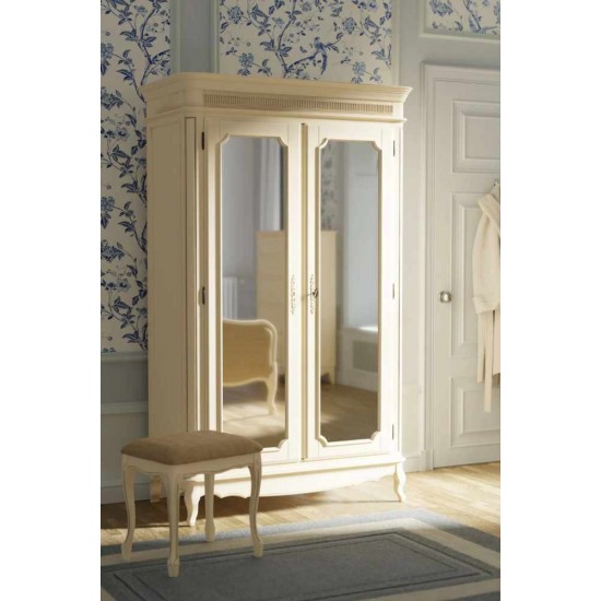 Provencale 2 Door Mirrored Wardrobe