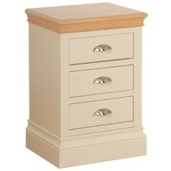 Lundy 3 Drawer Bedside