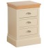 Lundy 3 Drawer Bedside