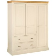 Lundy Ladies Triple Wardrobe With 2 Drawers - EASTER PROMOTION UNTIL 30-4-2025 - FREE LOVE TO SHOP VOUCHERS FOR ALL ORDERS PLACED THIS MONTH. 