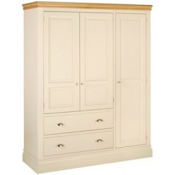 Lundy Ladies Triple Wardrobe With 2 Drawers - EASTER PROMOTION UNTIL 30-4-2025 - FREE LOVE TO SHOP VOUCHERS FOR ALL ORDERS PLACED THIS MONTH. 
