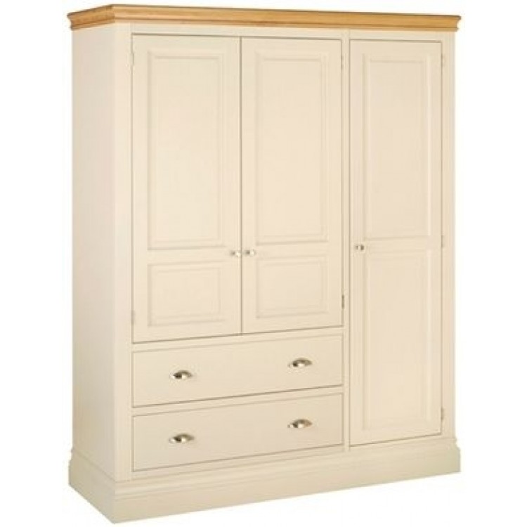 Ladies Tripple Wardrobe With 2 Drawers Lundy Bedroom Devonshire