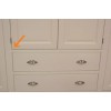Lundy Quad Wardrobe With 2 Drawers (Split Version between drawers and section directly above it)
