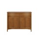 4044 Nathan Shades Shaped 2 Door Display Top with 1904 2 Door Sideboard Base (TK302B & TK302T)