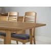 Nathan Oak 2155 Shades Small Boat Shaped Dining Table on Legs - 128