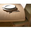 Nathan Oak 2155 Shades Small Boat Shaped Dining Table on Legs NSD-2155-OK