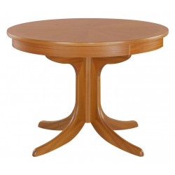 2164 Nathan Shades Circular Pedestal Dining Table with Sunburst Top - TK115