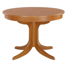 2164 Nathan Shades Circular Pedestal Dining Table with Sunburst Top - TK115