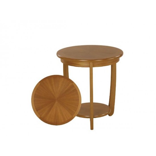 5824 Nathan Shades Sunburst Top Round Lamp Table - TK971