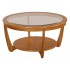 5914 Nathan Shades Glass Top Round Coffee Table - TK974