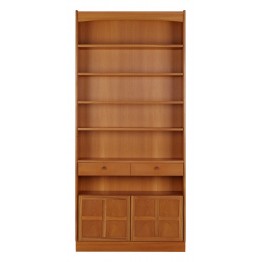 6404 Nathan Classic Tall Bookcase With Doors NCL-6404-TK