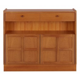 6444 Nathan Classic Low Bookcase With Doors NCL-6444-TK
