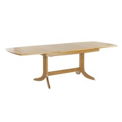 2174 Nathan Shades Extending Boat Shaped Pedestal Dining Table - TK167
