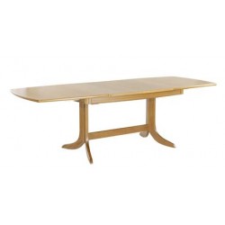2174 Nathan Shades Extending Boat Shaped Pedestal Dining Table - TK167