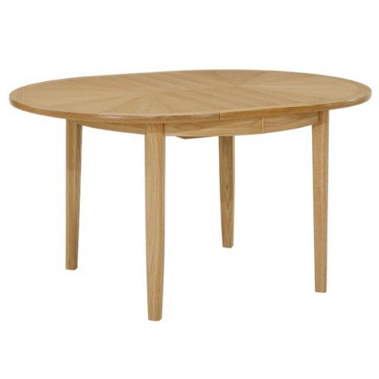 Shadows Circular Dining Table on Legs with Sunburst Top - 116