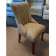 3218 Wood Bros Old Charm Darcy Channel Back Dining Chair in Fabric or Leather