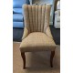 3218 Wood Bros Old Charm Darcy Channel Back Dining Chair in Fabric or Leather