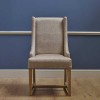 3063 Wood Bros Old Charm Lichfield Dining Chair in Fabric