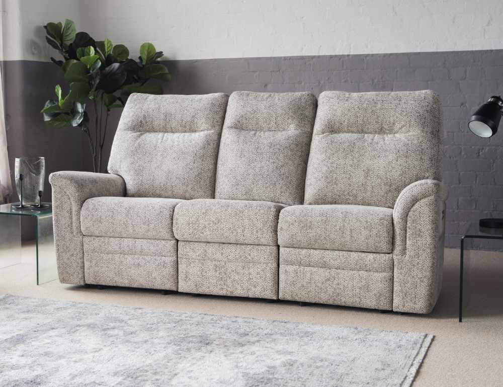 Parker Knoll Hudson Power Recliner 3 Seater Sofa with Adjustable