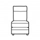Parker Knoll Dakota Centre Box Unit (Modular Item) - 5 Year Guardsman Furniture Protection Included For Free!