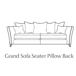 Parker Knoll Harlow Grand Sofa - Pillow Back Version - 5 Year Guardsman Furniture Protection Included For Free! - SPRING PROMO PRICE NOW ON - ENDS 2ND JUNE!