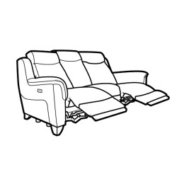 Parker Knoll Manhattan Power Reclining 3 Seater Sofa - 5 Year Guardsman Furniture Protection Included For Free!