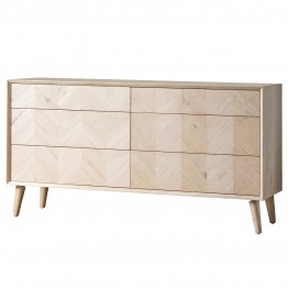 Forino Oak Sideboard with 6 Drawers